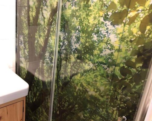 glazen douche deur 1